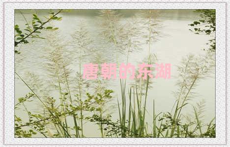 唐朝的东湖